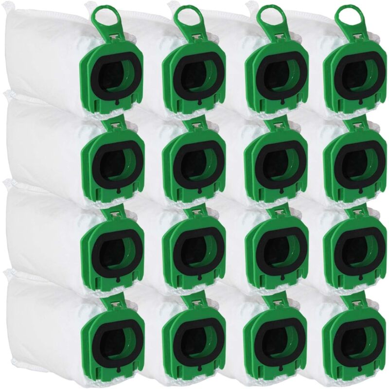 foto del prodotto applicabile 16 sacchetti per aspirapolvere per vorwerk kobold vb100 vb 100, sacchetto di polvere di ricambio per aspirapolvere vorwerk kobold fp100