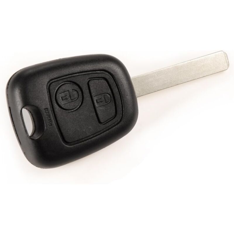 foto del prodotto applicabile a key plip shell per telecomando auto peugeot 207 307 407 107 307 sw 308 2 pulsanti custodia portachiavi