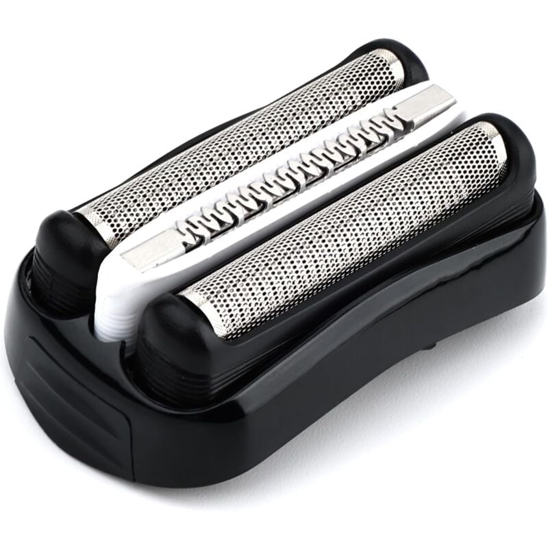 foto del prodotto applicabile alla testina di ricambio per rasoio elettrico braun series, collega facilmente la tua nuova testina lama nera 32b 