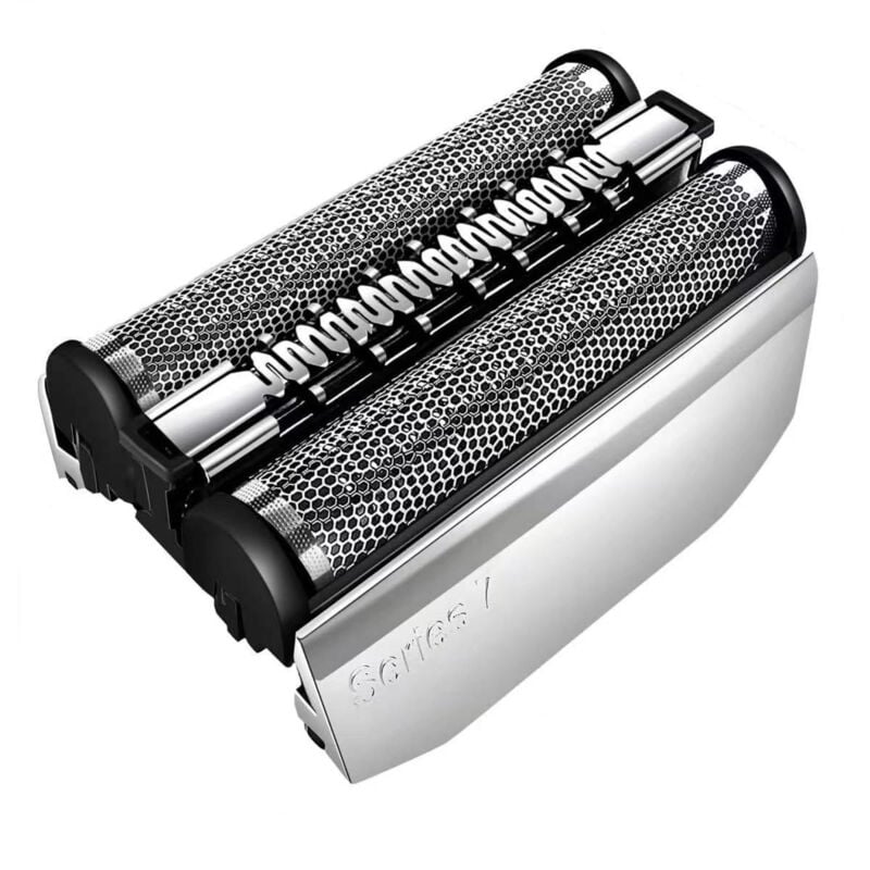 foto del prodotto applicabile alla testina di ricambio per rasoio elettrico braun series, collega facilmente la tua nuova testina lama silver 70s 