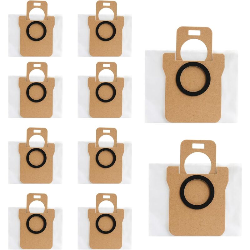 foto del prodotto applicabile dreametech l10s ultra l10 ultra l20 ultra 10 confezioni di sacchetti per la polvere, sacchetti per la polvere da 3 litri compatibili