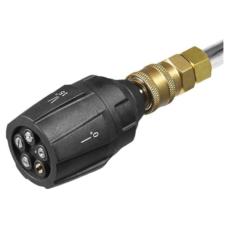 foto del prodotto applicabile lavatrice transfrontaliera ugello multifunzionale cinque in uno ugello ad alta pressione ugello per pistola ad acqua per lavaggio auto