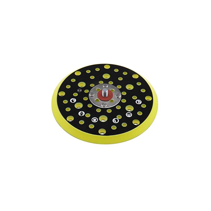 foto del prodotto applicabile per provare la potenza del supporto per levigatrice mirka ceros deros base per levigatrice da 6 pollici 150 mm 54 fori cuscinetto