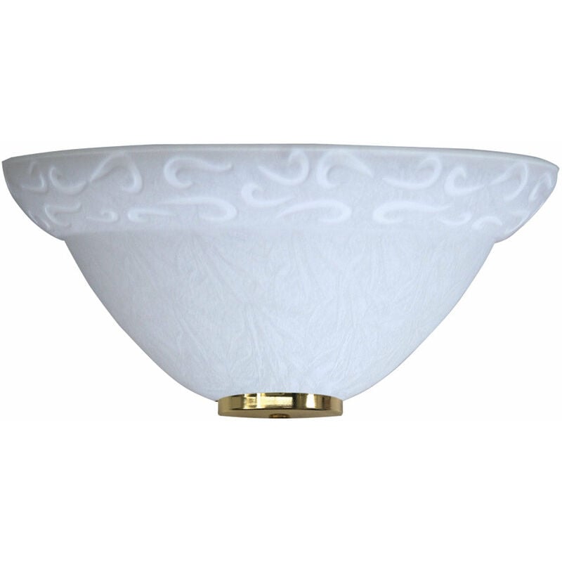 foto del prodotto applique 1xe27 ganci oro vetro screpolato bianco e energy asia