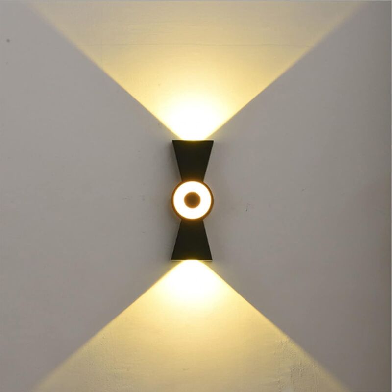 foto del prodotto applique a led 12w applique da parete moderna per interni ed esterni ip66 applique da parete a led su e gi impermeabile per soggiorno, camera da