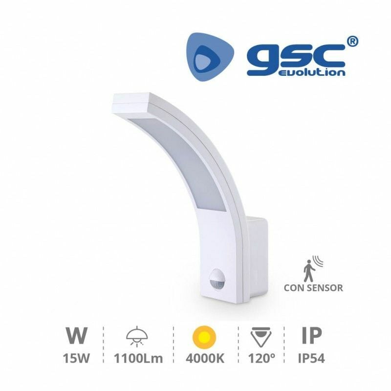 foto del prodotto applique a led con sensore havasu 15w 4200k bianco gsc 200205008