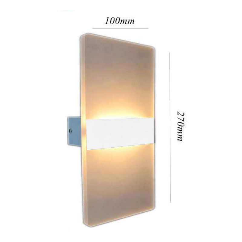 foto del prodotto applique a led da parete casa arredo moderno lampada 3000k 16w luce calda muro