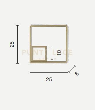 foto del prodotto applique a led dowel ap.dowel silver cromo