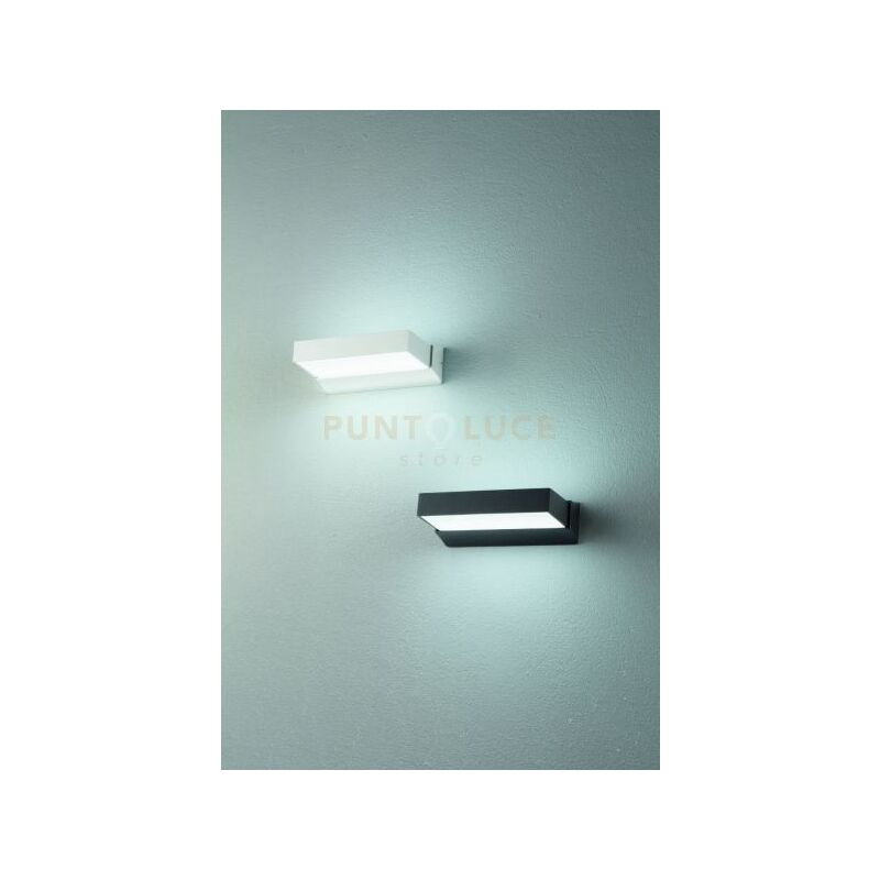 foto del prodotto applique a led per esterno nic bianco ap.nic b.co a doppia emissione
