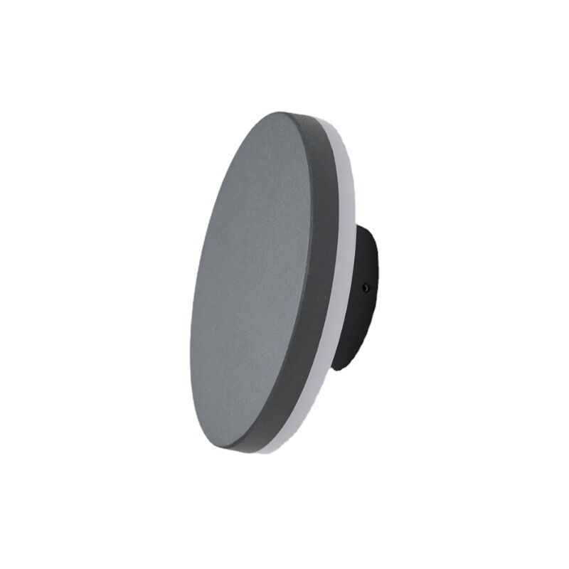 foto del prodotto applique a led per interni, decorazione soggiorno 10w, luce calda, alluminio nero, scala
