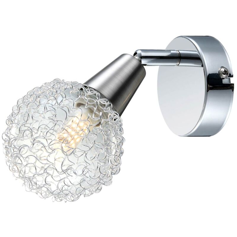 foto del prodotto applique a led, rete in alluminio, faretto mobile cicer