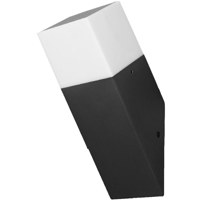 foto del prodotto applique a muro oblique per esterno con attacco e27 in alluminio lampada da parete per balcone terrazzo facciata casa ip44