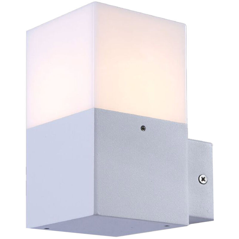 foto del prodotto applique a muro per esterno lampada da parete in alluminio attacco e27 per facciata terrazzo balcone ip44