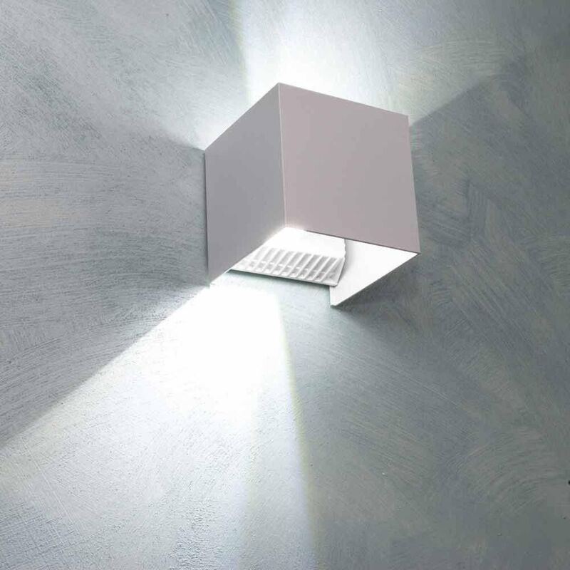 foto del prodotto applique a parete faretto 52 led luce bianca 22 watt esterno interno ip65 es66gf