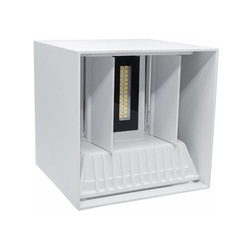 foto del prodotto applique a parete faretto 52 led luce calda 22 watt esterno interno ip65 es66bc