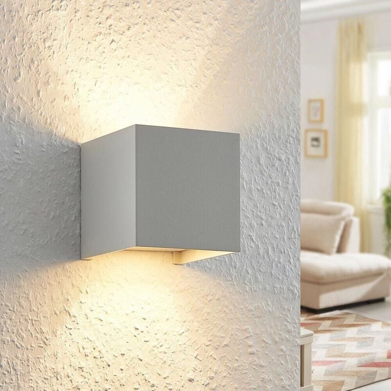 foto del prodotto applique a parete faretto 52 led luce naturale 22 w esterno interno ip65 es66gn