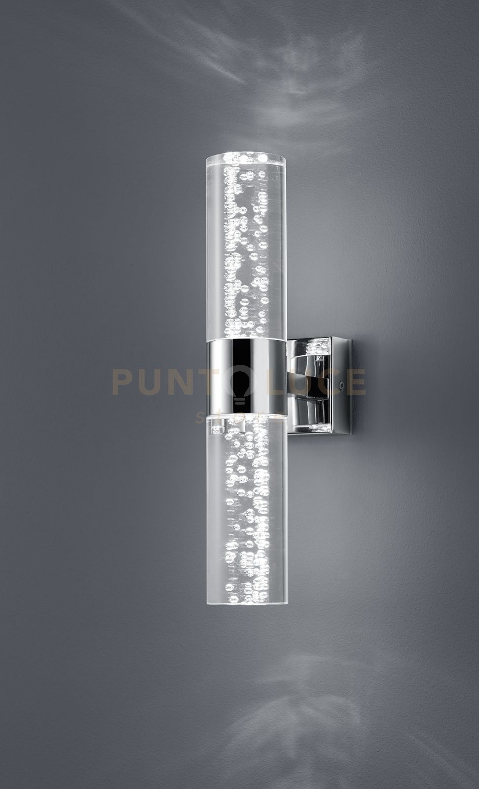 foto del prodotto applique a parete led bagno doppia luce cromo bolle bolsa 282410206