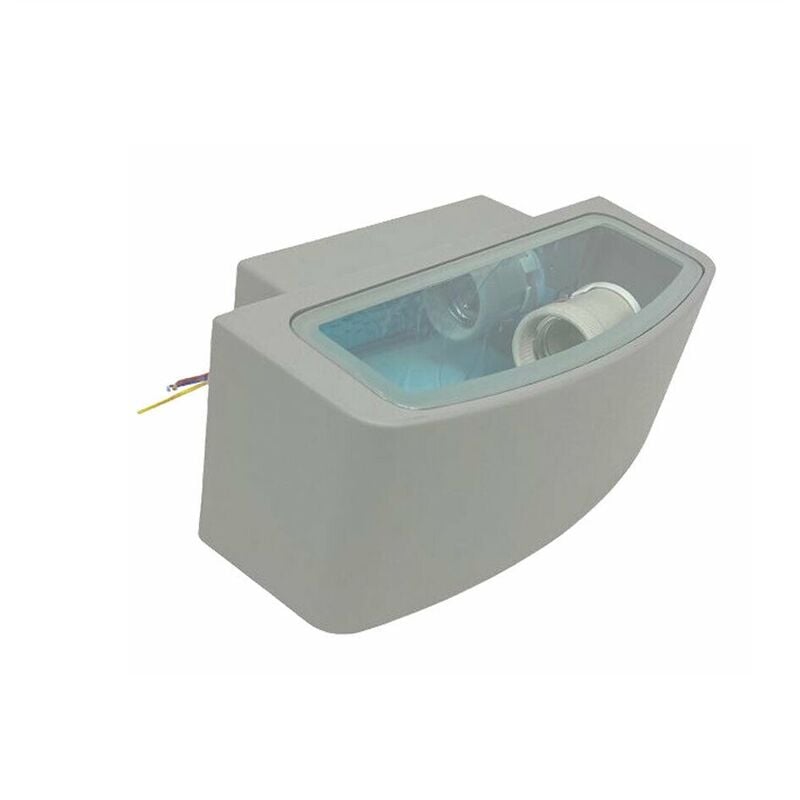 foto del prodotto applique a parete per esterno ip65 con attacco e27 luce lampada da muro grigio
