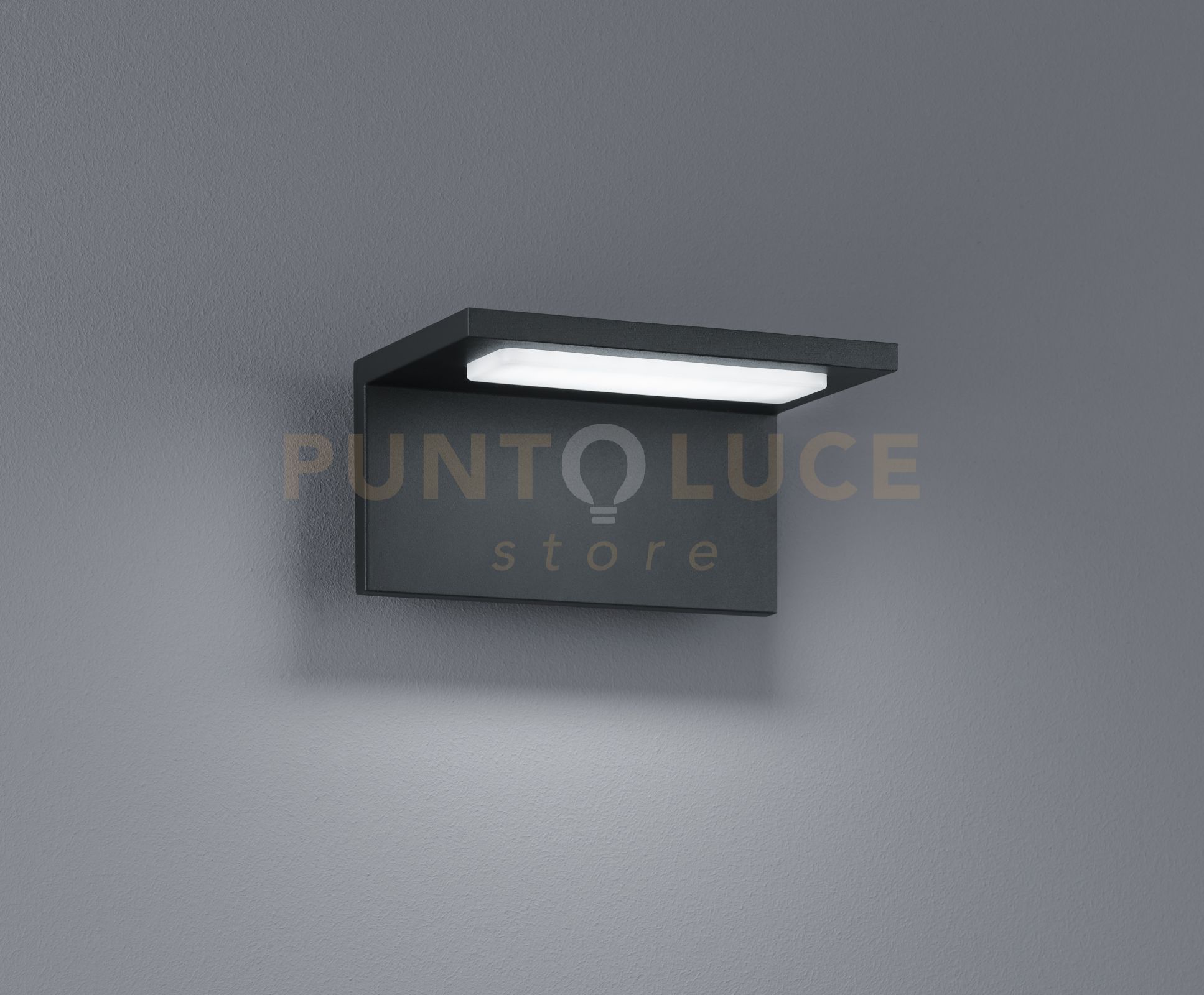 foto del prodotto applique a parete trave led rettangolare antracite 228760142