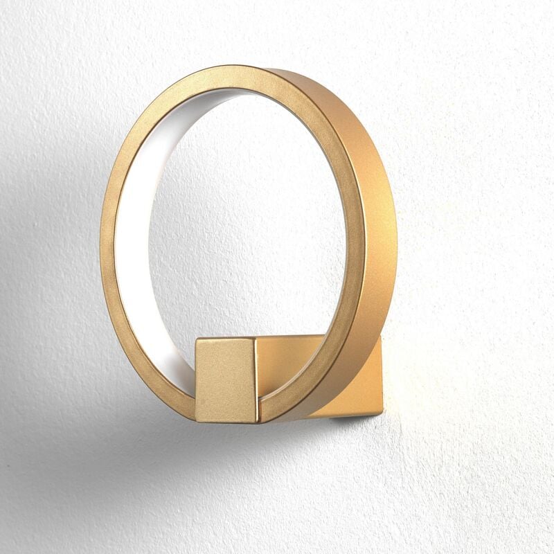 foto del prodotto applique ad anello in allumino oro satinato cm. .15 p.7,5