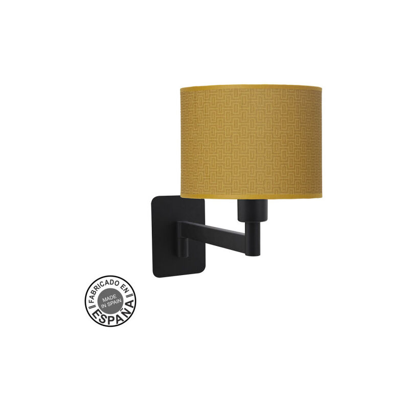 foto del prodotto applique alla moda 1xe14 nero giallo 26x17x28 cm