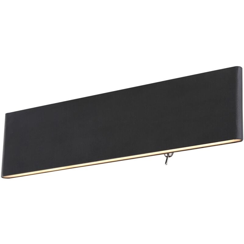 foto del prodotto applique alluminio nero, led