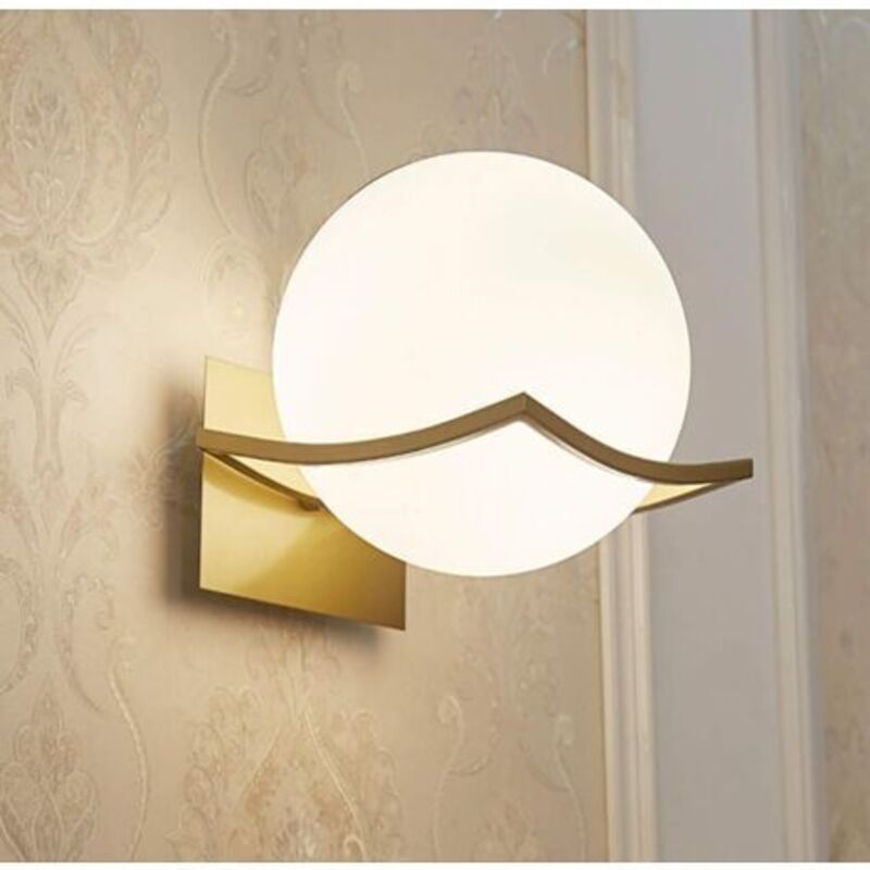 foto del prodotto applique, applique per interni, lampada da parete, applique e27, lampada da parete per camera da letto, applique dorata lampadina non inclusa 