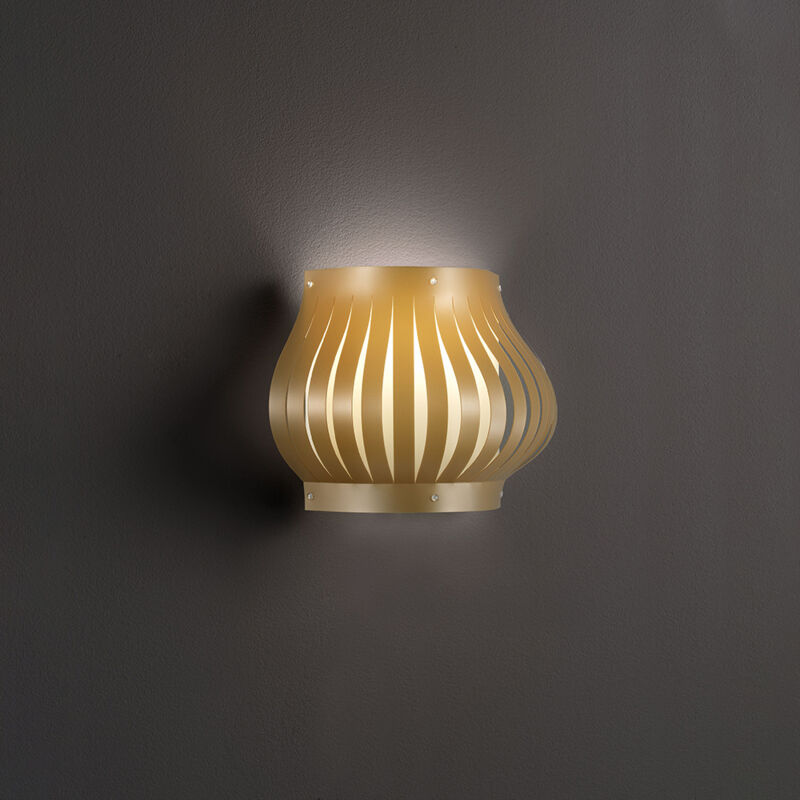 foto del prodotto applique balcony helios 1 luce in polilux oro made in italy
