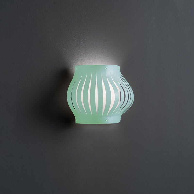foto del prodotto applique balcony helios 1 luce in polilux verde made in italy