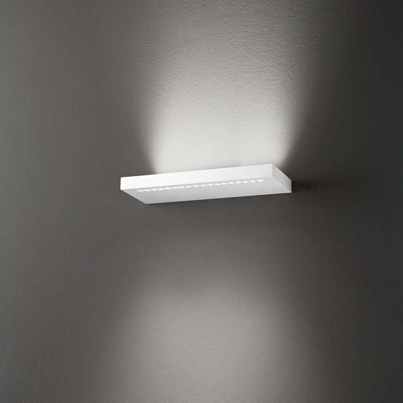 foto del prodotto applique bed in alluminio colore bianco 38,5cm a led 11w 11w 1760lm 3000k antiabbagliamento