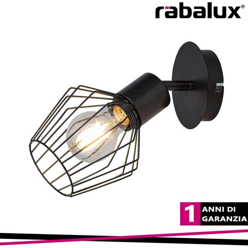 foto del prodotto applique belano e27 nero