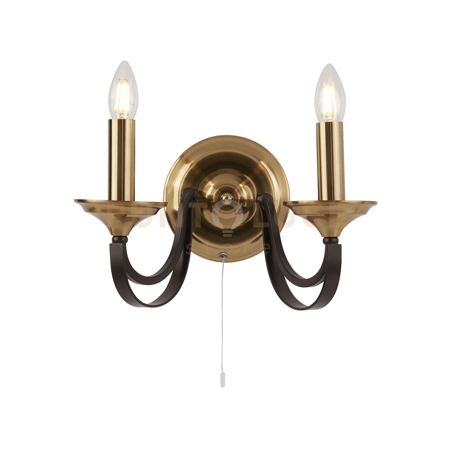 foto del prodotto applique belfry 2lt bronzo scuro e metallo marrone