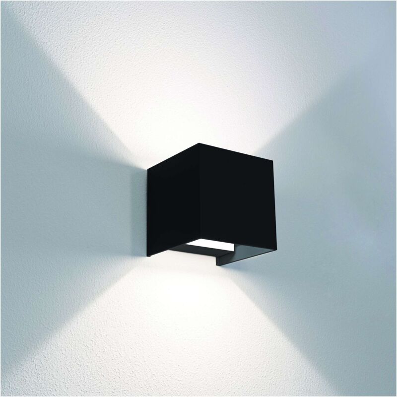 foto del prodotto applique bidirezionale quadrato a led up down 10 w 800 lm 3.000k 4.000k 6500k col. nero century