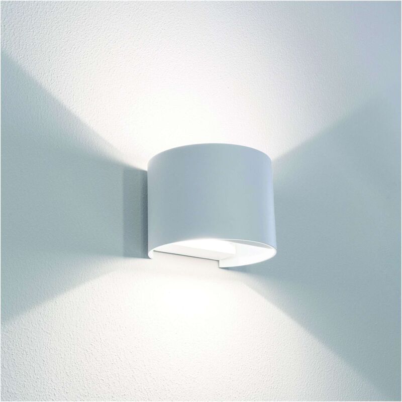 foto del prodotto applique bidirezionale tondo a led up down 10 w 800 lm 3.000k 4.000k 6500k col. bianco century
