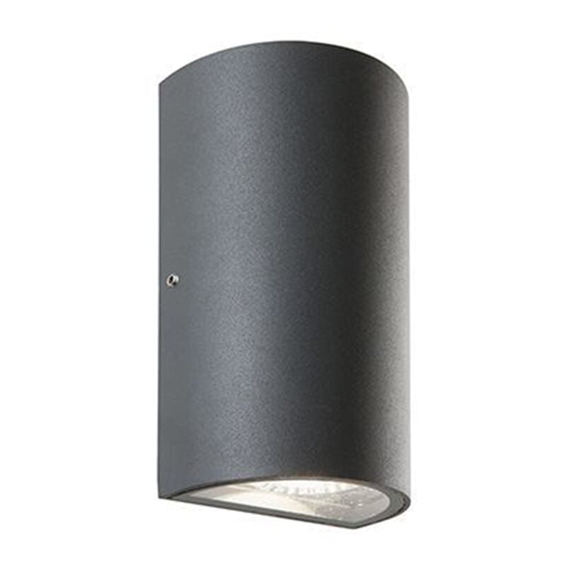 foto del prodotto applique biemissione contemporanea trump alluminio grafite 6 6w led 3000k