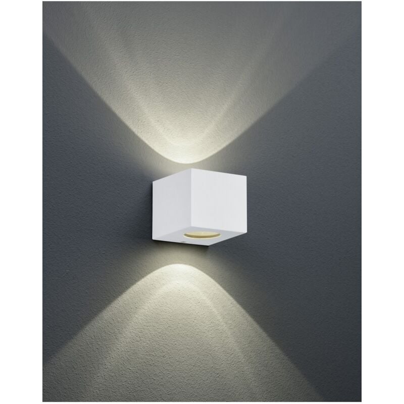 foto del prodotto applique biemissione da esterno cordoba led dimmerabile ip44 bianco trio lighting