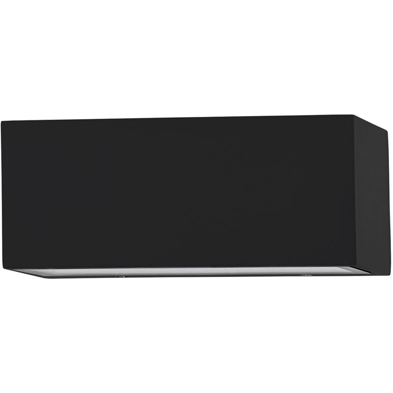 immagine 0 del prodotto applique biemissione esterno moderna spongano alluminio nero led