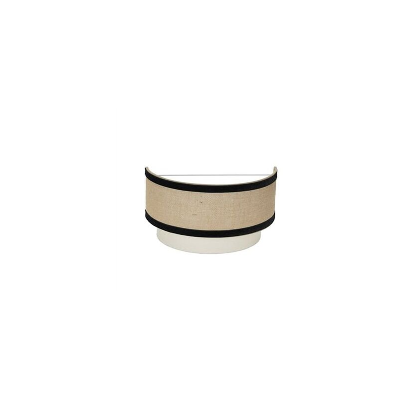 foto del prodotto applique carnelian 17,5x30x16cm 1xe27 lampadina non inclusa beige e nero