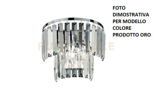 foto del prodotto applique castle oro 3 luci attacco g9 l.25,5cm