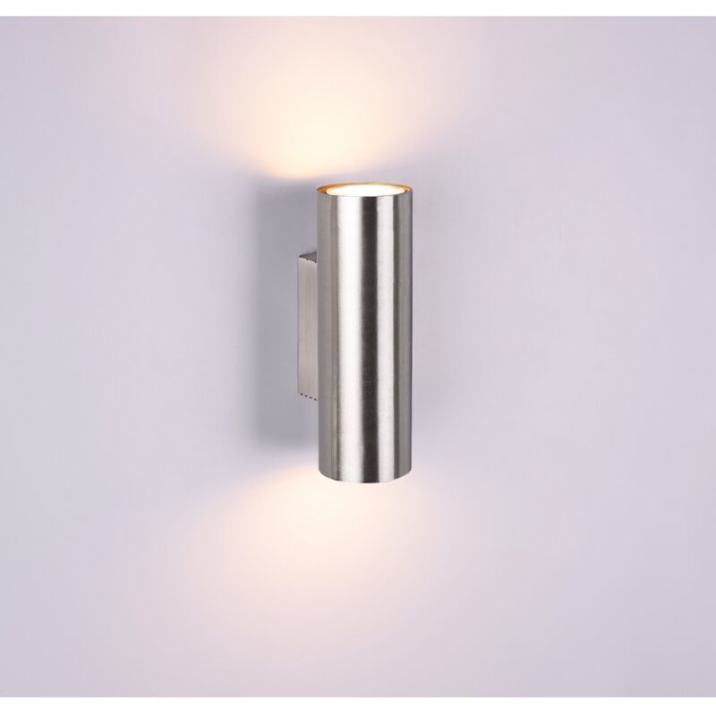 foto del prodotto applique cilindro nichel doppia emissione luce marley trio lighting