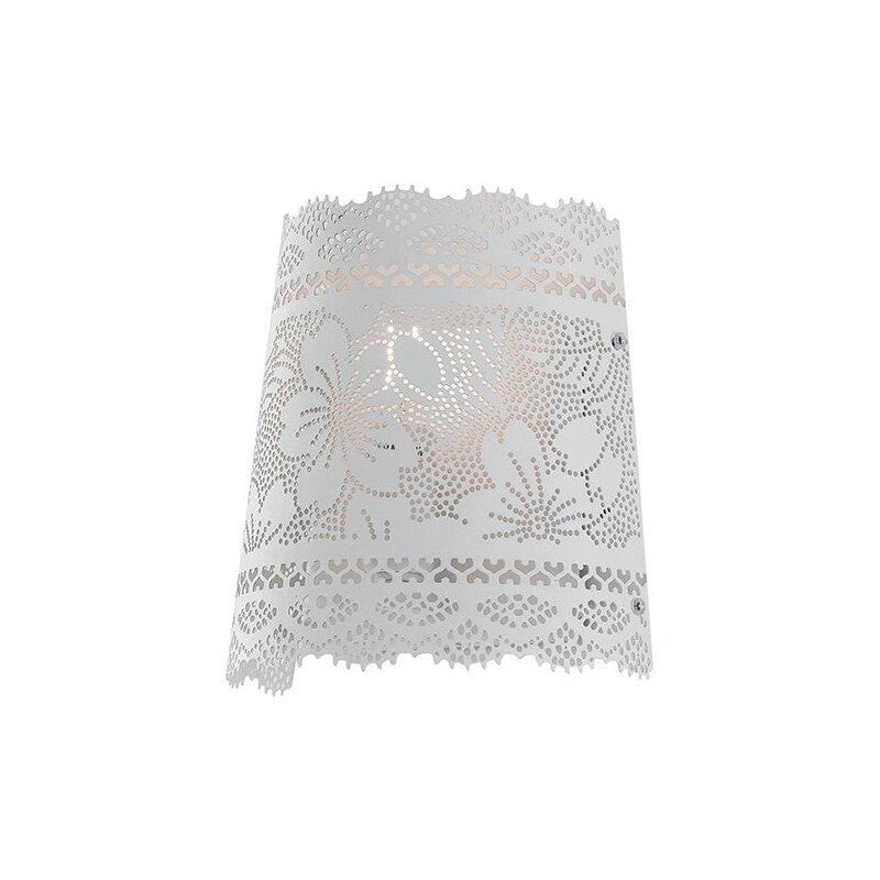 foto del prodotto applique cluny in metallo bianco'