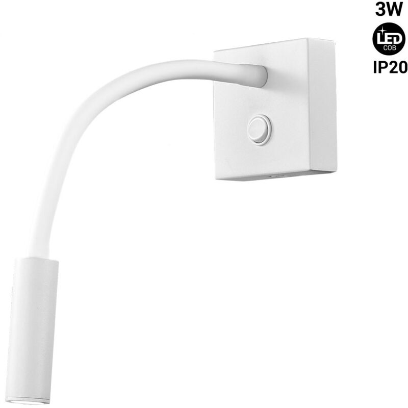 foto del prodotto applique con lampada da lettura a led hale 3w