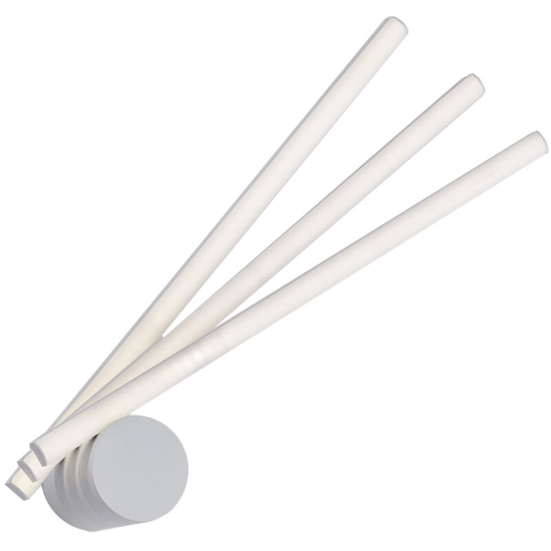 foto del prodotto applique con luci orientabili in metallo e alluminio laccato bianco con led integrato