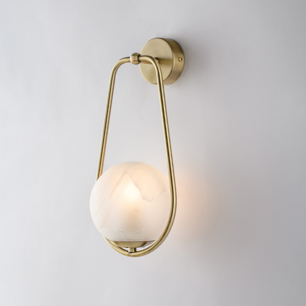 foto del prodotto applique contemporanea afrodite metallo bronzo 1 luce e14