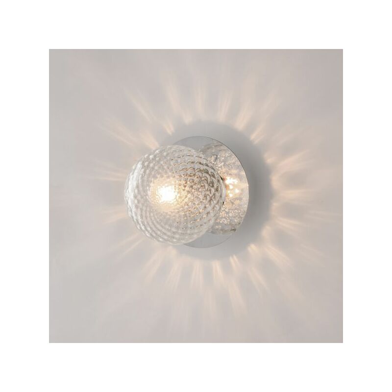 foto del prodotto applique contemporanea armonia metallo cromo 1 luce e14