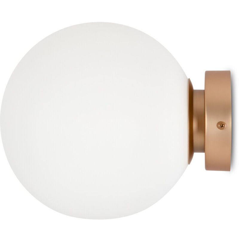 foto del prodotto applique contemporanea basic form grande in metallo colore oro 1 luce