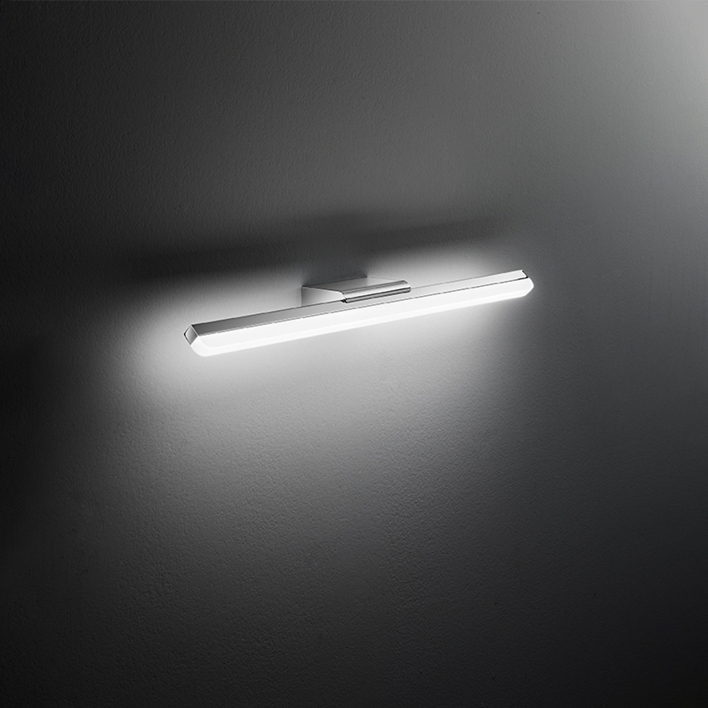 foto del prodotto applique contemporanea bold metallo cromo acrilico led 14w 3000k