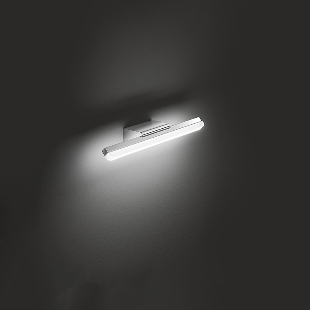 foto del prodotto applique contemporanea bold metallo cromo acrilico led 14w 4000k
