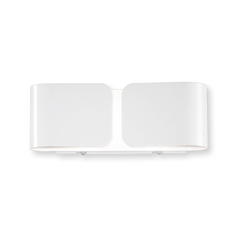 foto del prodotto applique contemporanea clip metallo bianco 2 luci g9 3w 3000k luce calda