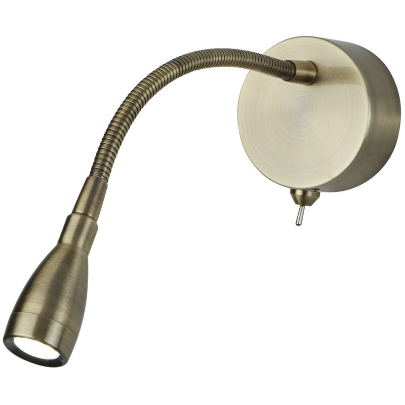 foto del prodotto applique contemporanea flexy acciaio adjustable vetro led 0,8w 6500k